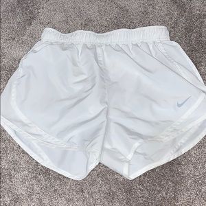 White athletic Nike Shorts